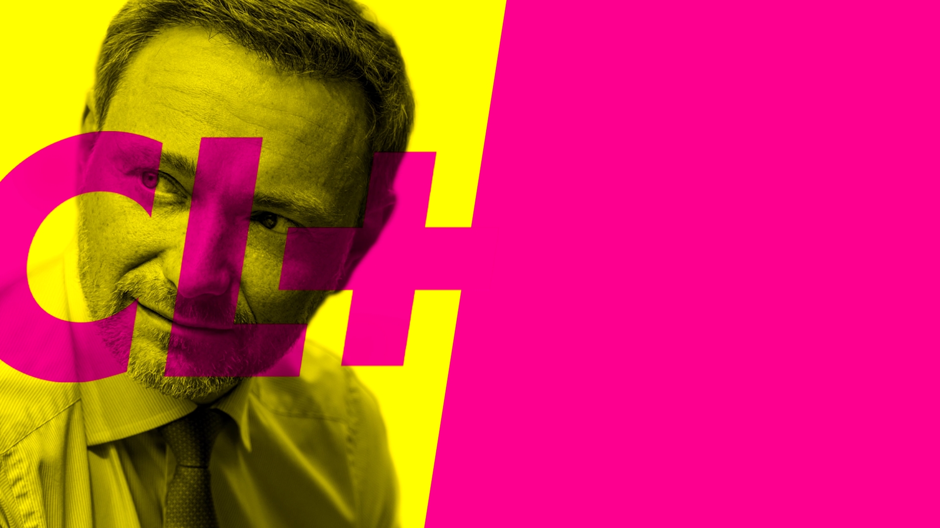 Die moderne und markante grafische Identität für den 'CL+' Podcast, gestaltet von Visionary Berlin. Das Design zeichnet sich durch ein auffälliges Farbschema in Gelb und Magenta sowie ein starkes typografisches Logo über einem Porträt von Christian Lindne